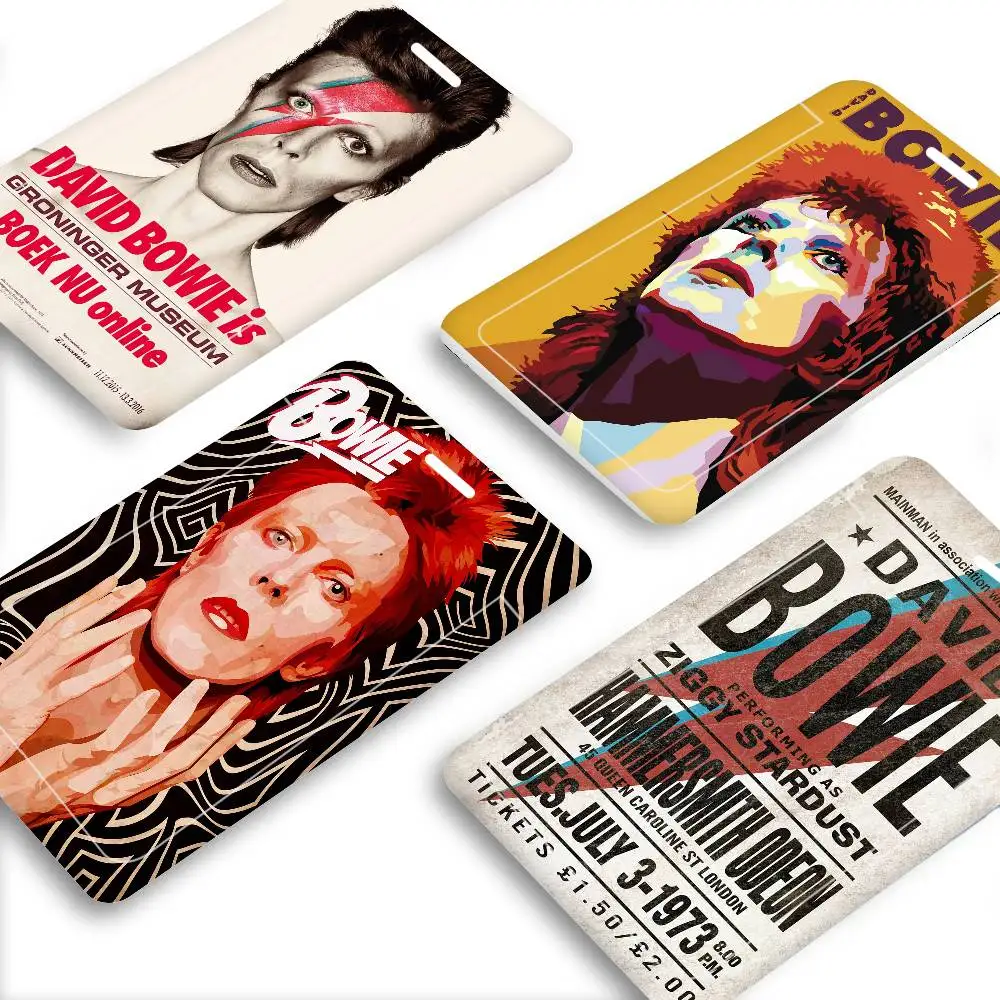 

Rock Singer David B-Bowie Unisex Card Cover Women Lanyard Work ID Card Holder Business Work Card ID Badge Holder Bags Case