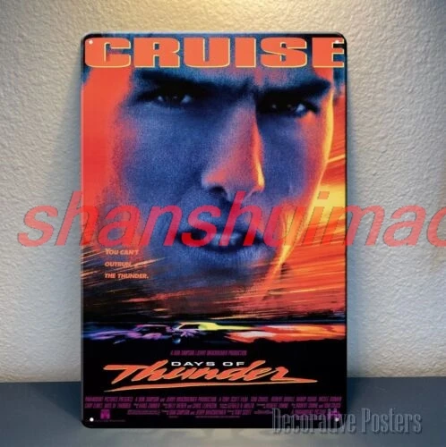 Days Of Thunder Tom Cruise Movie Metal Poster -Collectable Tin Sign - 20x30cm sign