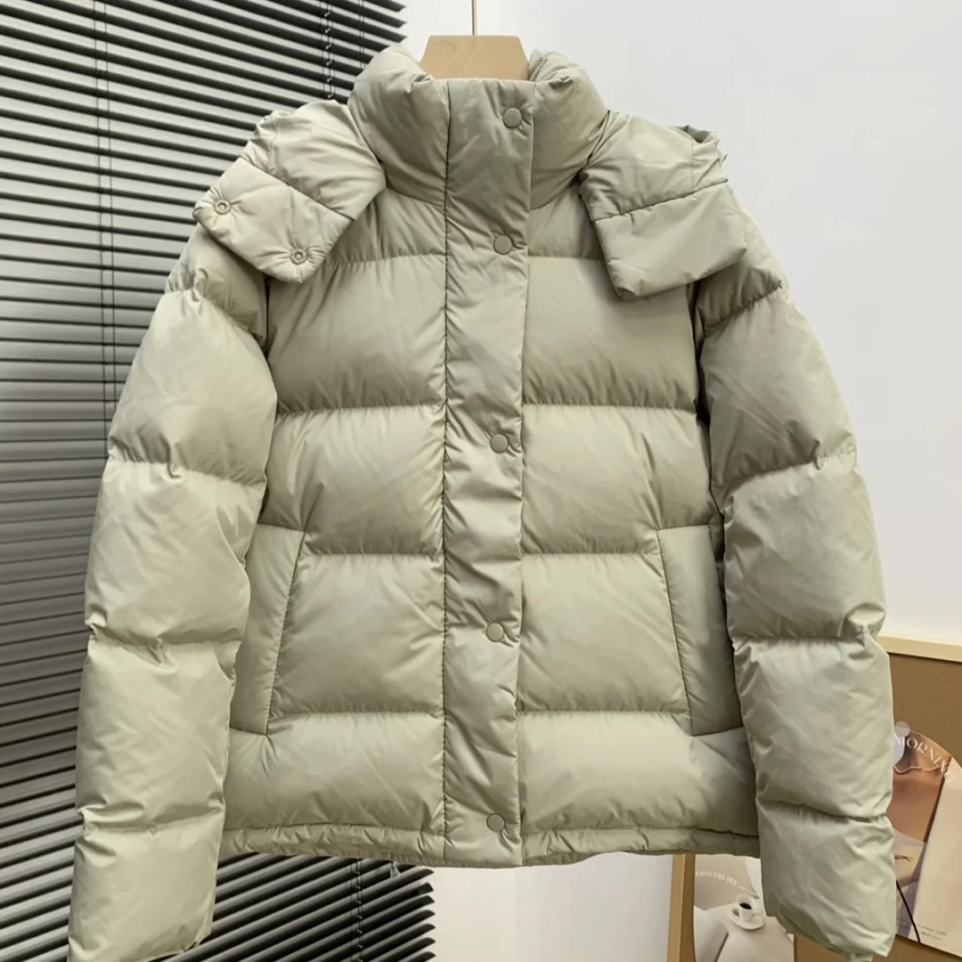 

Winter Fashion Women's Down Jacket Warm Commuting High Street Hoodie 90 White Duck Down Jacket