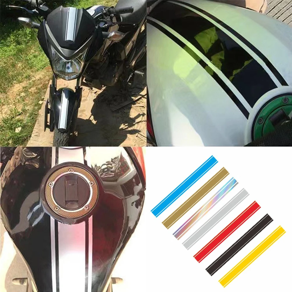 Gran oferta de pegatinas decorativas divertidas de 50cm, calcomanías para tanque de motocicleta, pegatina para tanque de combustible DIY, resistente al agua para accesorios de motocicleta de carreras