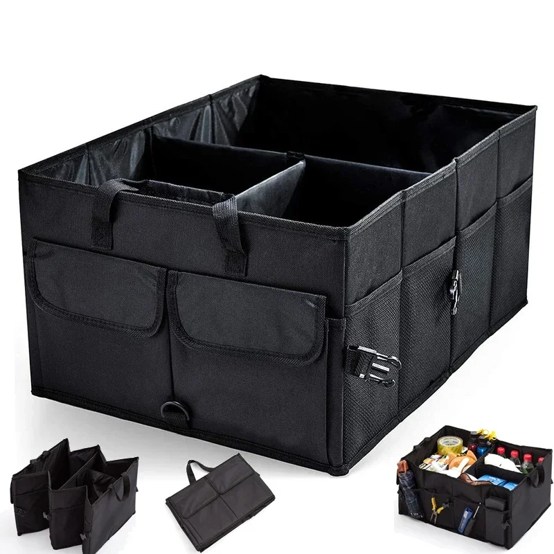 Big Capacity Collapsible Car Storage Box Trunk Cargo Case Repair Tools Holder Auto Organizer Automotive Accessories Universal