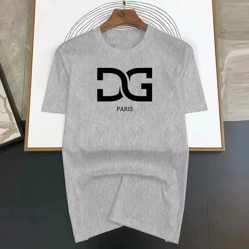 

The Latest 2025 Fashion Printed T-shirt Breathable Pajamas Made of Pure Cotton Suitable for Both Men and Women Tops