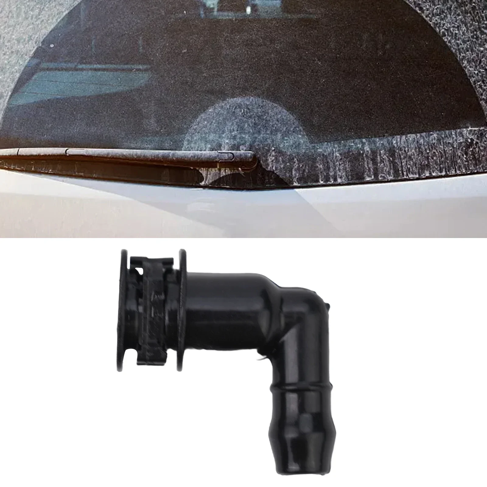 

Практичный соединитель омывателя фар, пластиковый локоть 1J 0955665 E Ремонт автомобиля для Skoda Аксессуары Автомобильные аксессуары