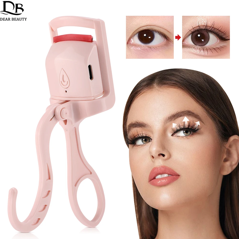 Elektrische Beheizte Wimpern Curler Schnelle Heizung Wimpern Curling Werkzeug Wiederaufladbare langlebige Wimpern Curler Styling Make-Up-Tool
