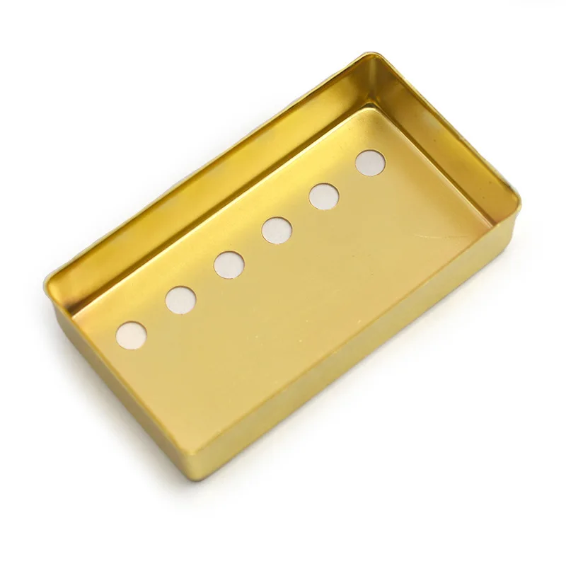 

Металлическая крышка звукоснимателя для электрогитары, 6-струнная, латунный полузакрытый корпус звукоснимателя с отверстиями, запчасти и аксессуары для гитары
