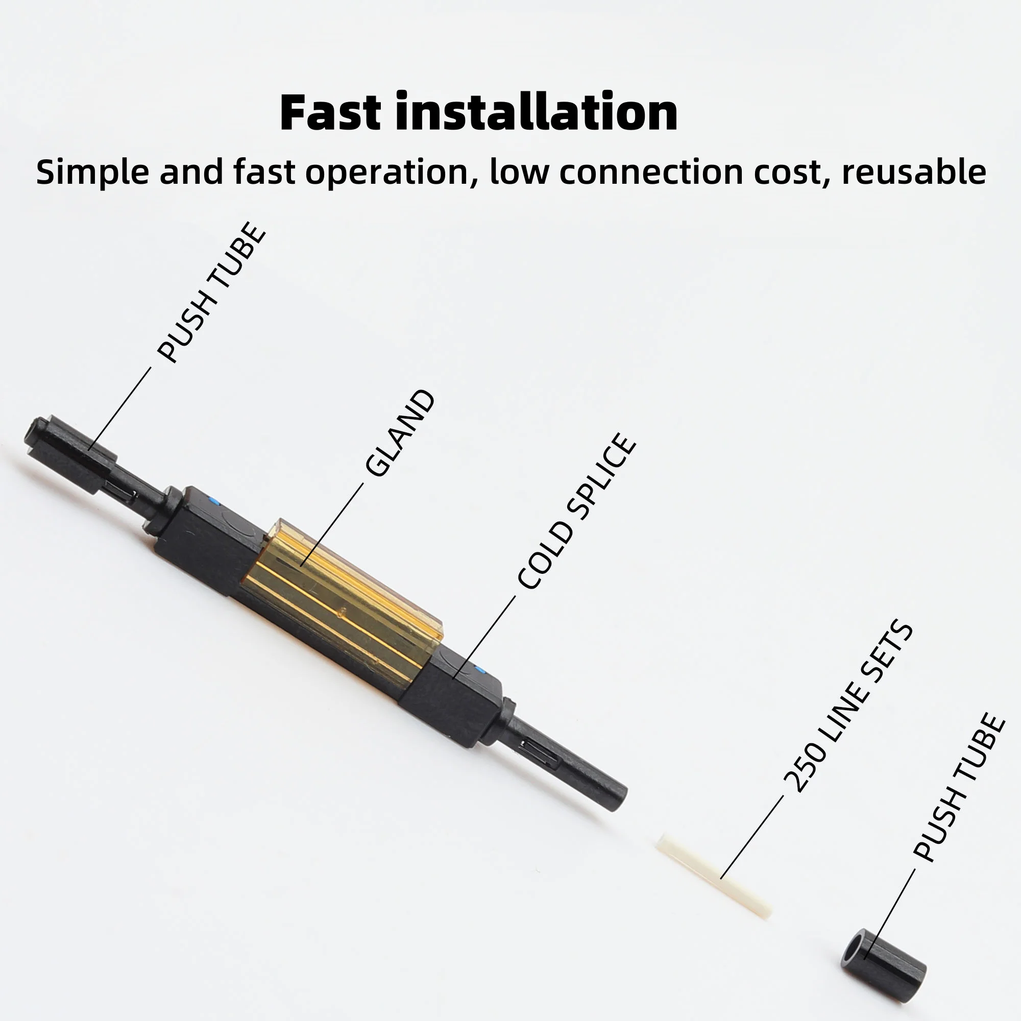 SUMMITEK L925B Optical Fiber Mechanical Splice Single Optic Fast Connector For Drop Cable