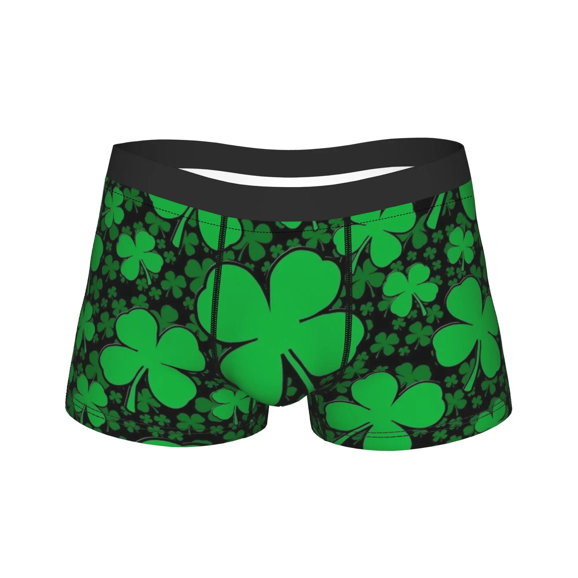 

Нижнее белье Shamrock St Patricks Day, мужские трусы с принтом, дышащие шорты-боксеры, горячая распродажа, шорты-брифы, большие размеры 2XL