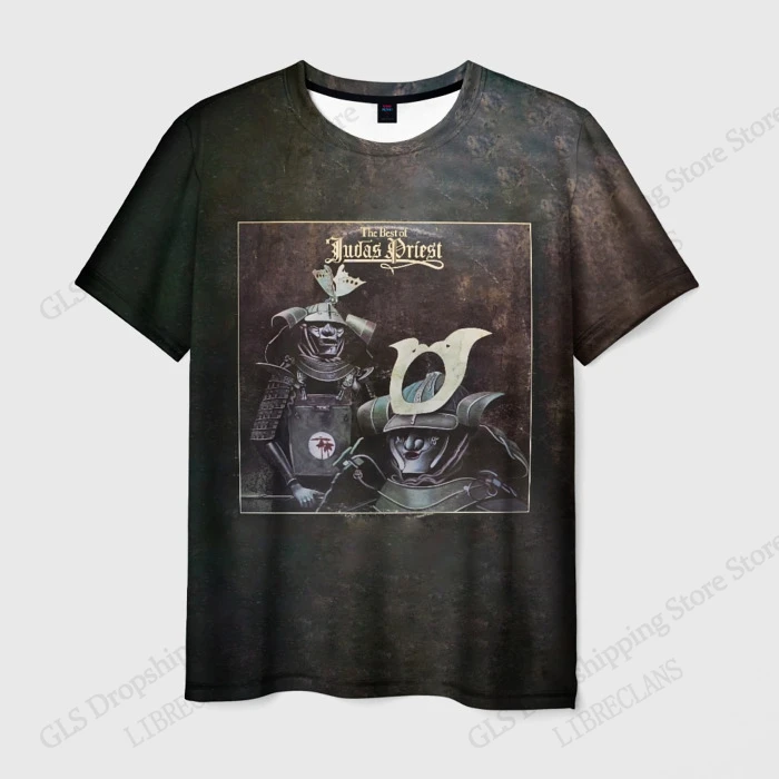 New Vintage Rock Judas Priest Band 3D Print T-Shirt Men Women Fashion Hip Hop Plus Size Sport Short Sleeve Tops Tees Kids T-Shir