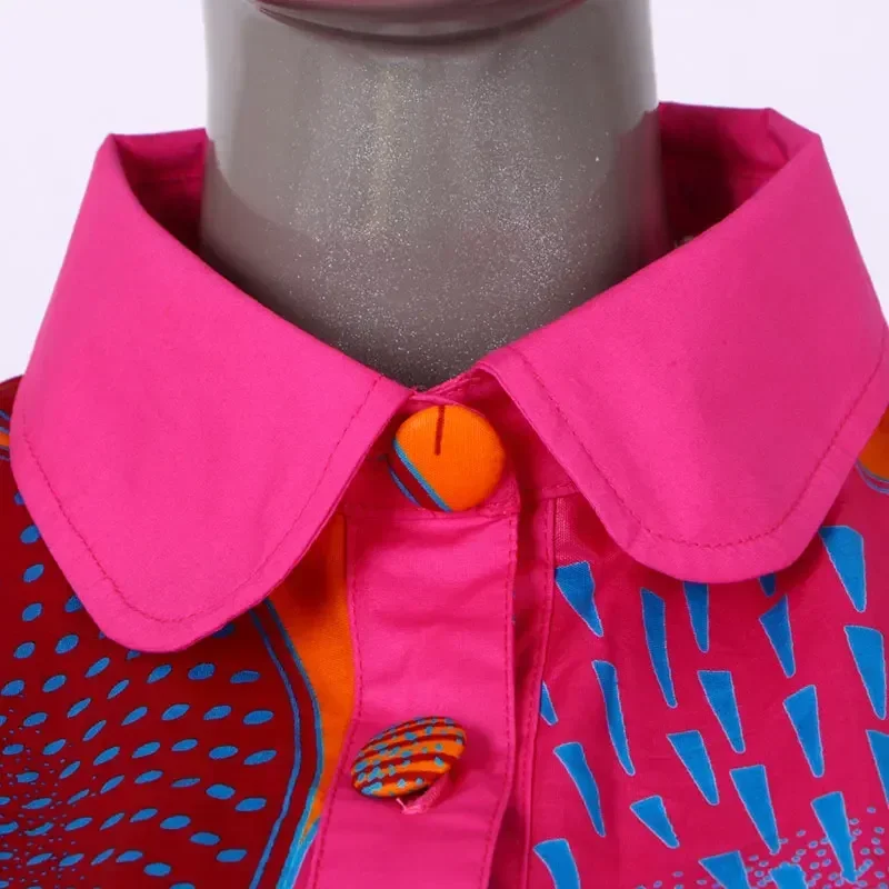 BRW 2026 Fabric African Necklaces For Women Shawl African Chokers Necklaces Print Ankara Tribal Handmade False Collar WYA028