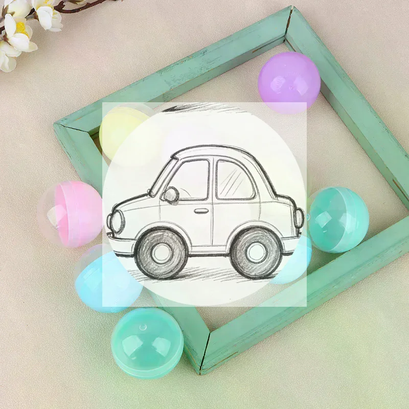 

10 шт. 45 мм пластиковые капсулы из полипропилена, полупрозрачные, разноцветные, круглые, для игрушек-сюрпризов, легко открывающиеся, с замком, для торговых автоматов