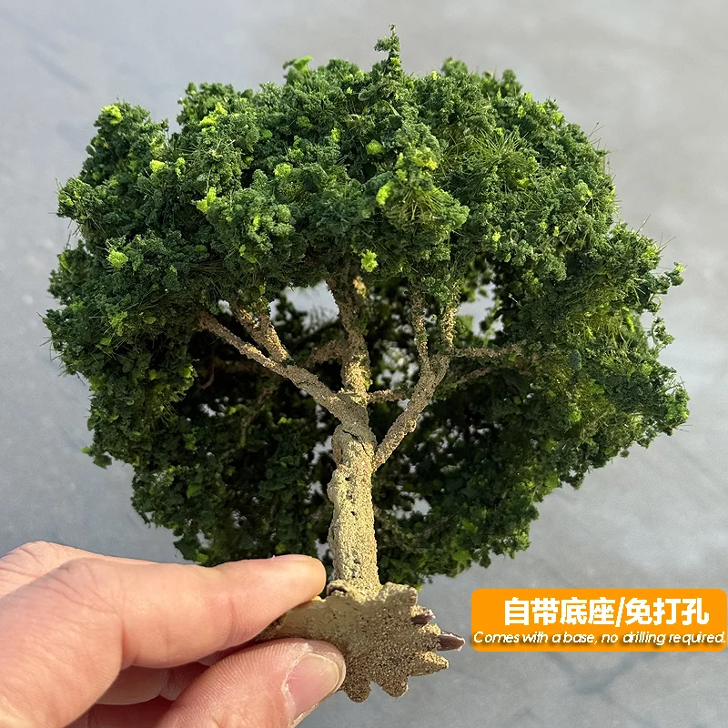 Hot Selling Simulated Micro Landscape Tree Model Green Tree for Sand Table Model Plant G/hO/n Scale Train Railway Layout Materia