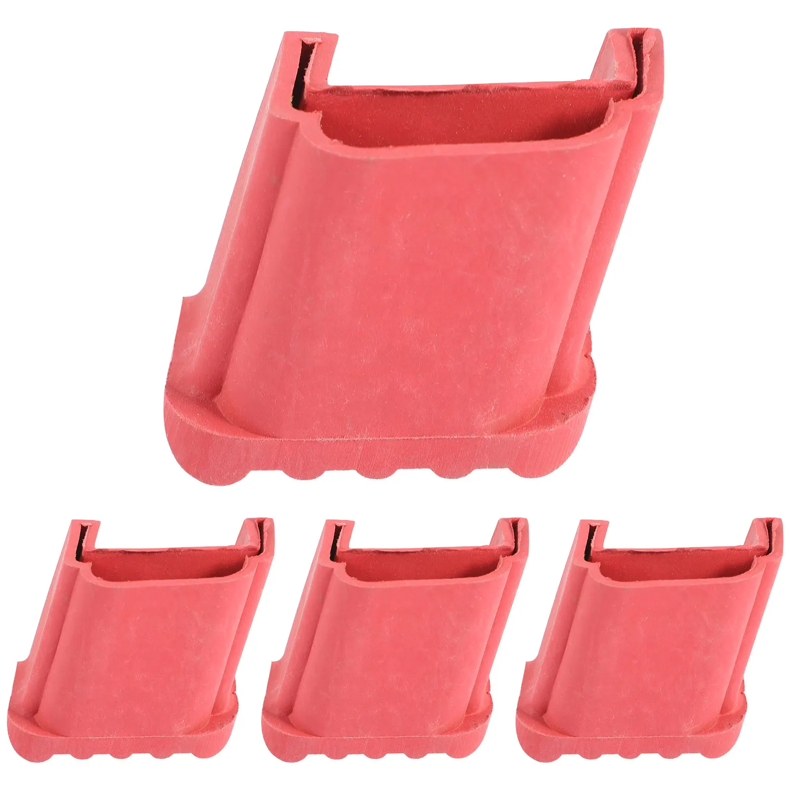 

4pcs Rubber Ladder Antiskid Sleeves Non-Slip Feet Covers Protective Mats For Extension Step Ladders Household Floor Protector