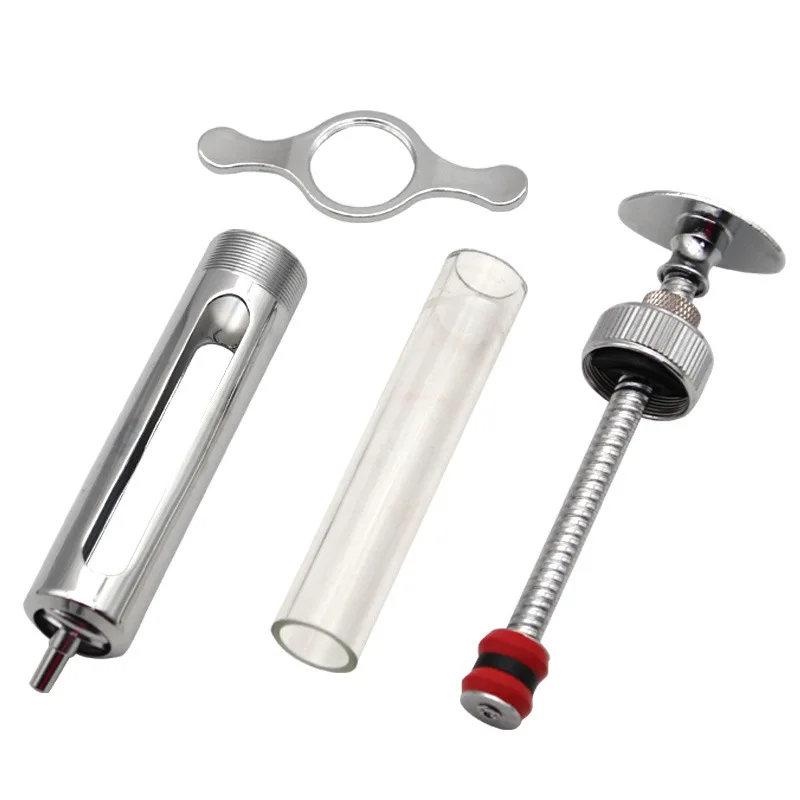 Veterinary Metal Syringes for Pigs, Cows, Sheep, Veterinary Vaccines, Stainless Steel Needle Tubes