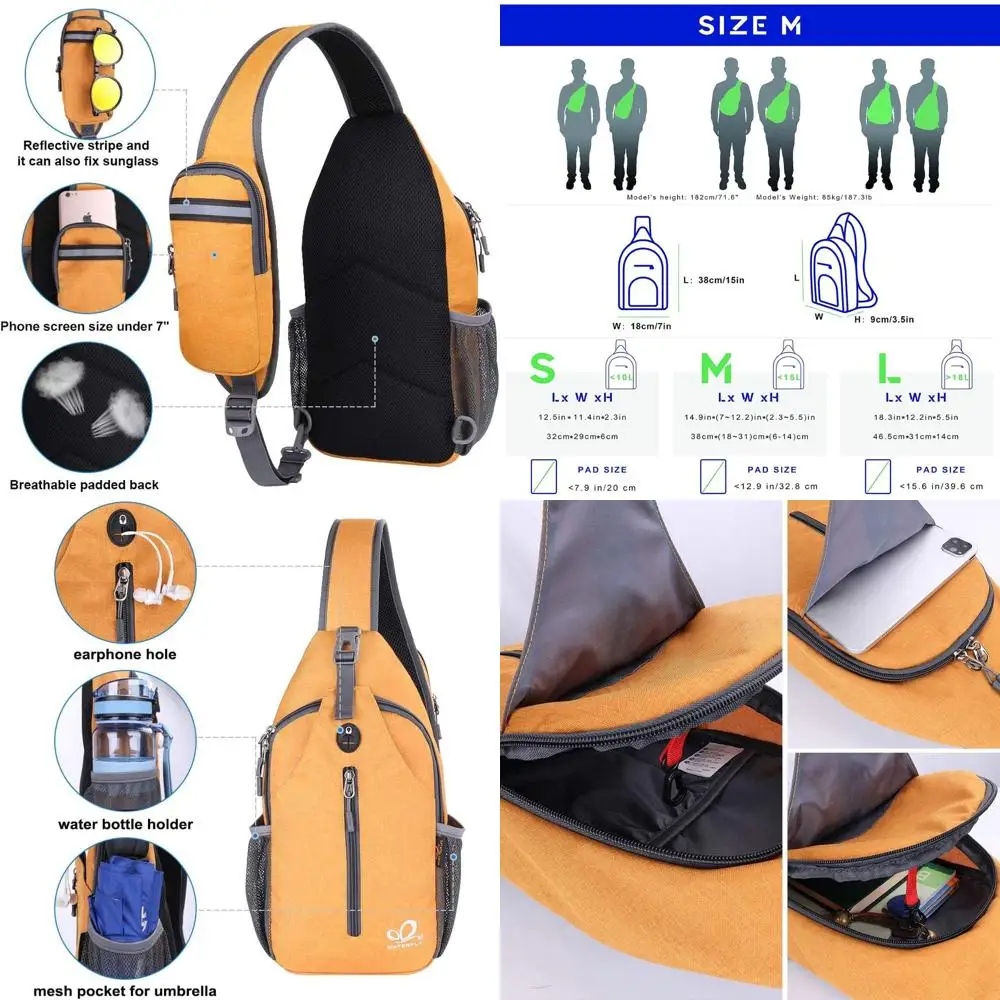 

Chest Sling Backpack for Travel, Hiking, and Daily Use