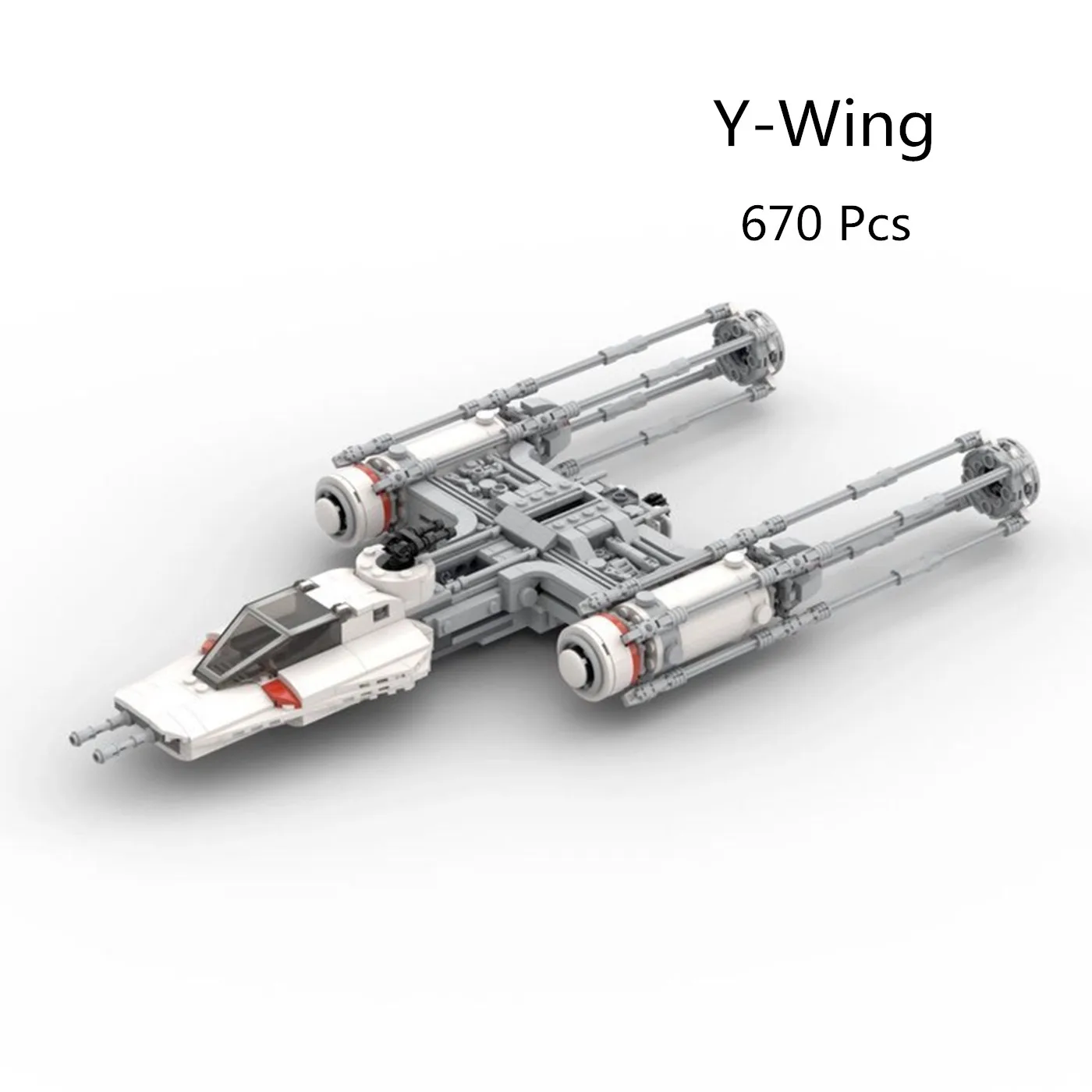 MOC Building Blocks 670 Pcs Space Wars 75249 Y-Wing Weapon Spaceship Fighter Assembly Bricks Collection Kis Birthday Toys Gift