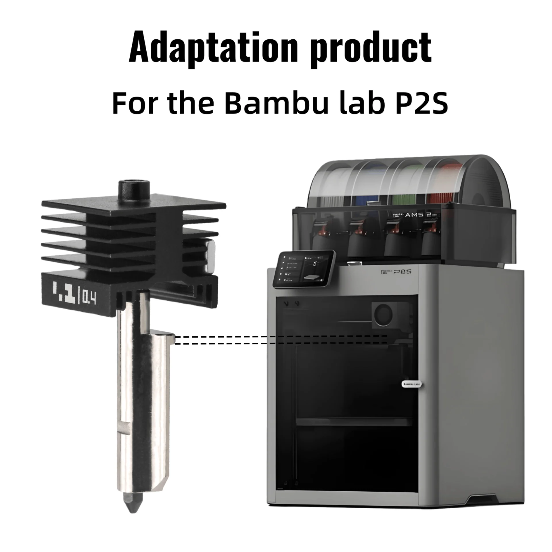 Bambu Lab P2S アップグレードホットエンド 0.2/0.4/0.6/0.8mm 硬化鋼ノズル ホットエンド交換用 Bambulab P2S 3Dプリンター プリントヘッド