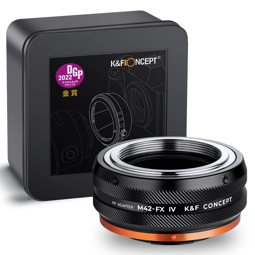 K&F Concept M42 to FX IV Pro Lens Adapter M42 to Fujifilm X-Pro3 X-Pro2 X-T5 X-T4 X-T2 X-E4 XT100 XH2S XS10 XS20 X100V X-T30II