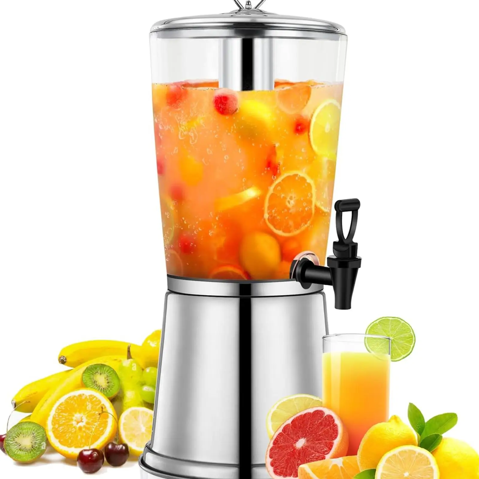 Durable Beverage Dispenser Stable Base Self Service Party Drink Barrel for Hotel Buffet Catering and Restaurant Settings