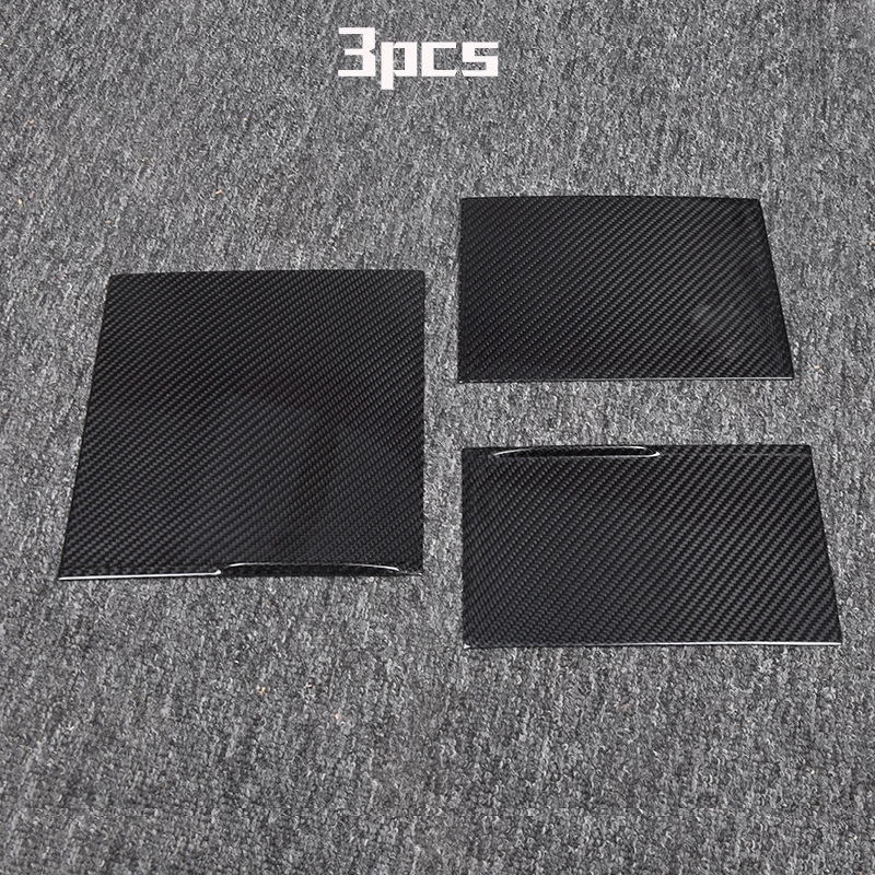 For Tesla's new Model 3 2024 High Quality Carbon Fiber Center Control Sticker Storage Box Trim Protective Patch Cover