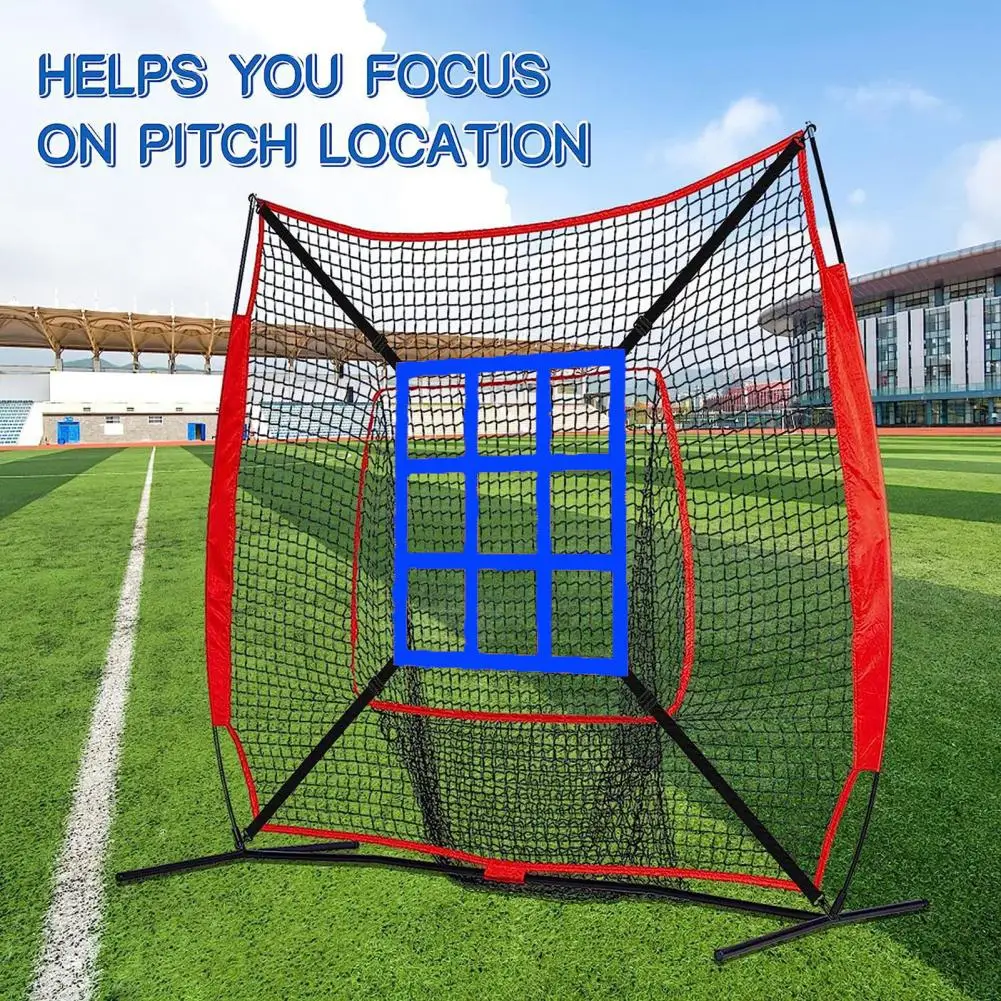 

Baseball Net Strike Zone Target Adjustable Simple Installation Softball Baseball Pitching Target Practice Training Equipment