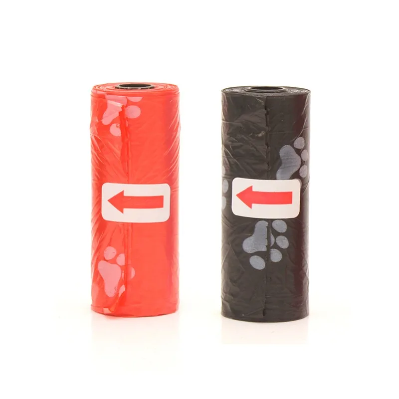 1 Roll Pet Dog Poop Bags Dispenser Collector Garbage Bag Puppy Cat Pooper Scooper Bag Small Rolls Outdoor Clean Pets Supplies