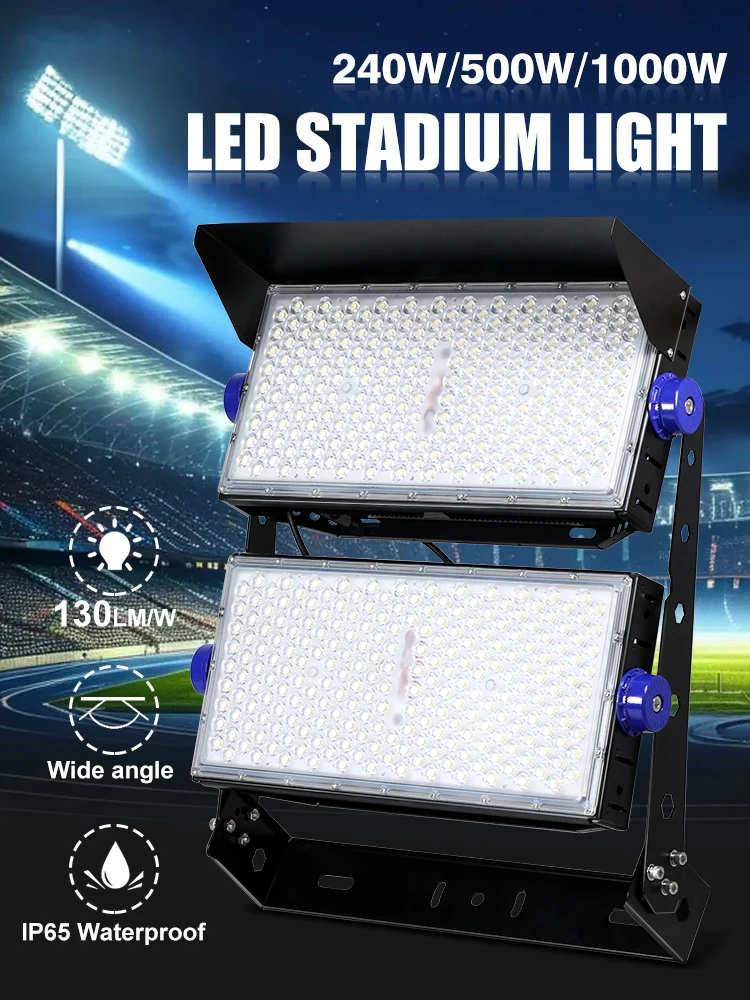 High Power Schijnwerper 240W 500W AC 110V 220V Waterdichte LED Spotlight Outdoor Bouwtechniek Vuurtoren - afbeelding 2