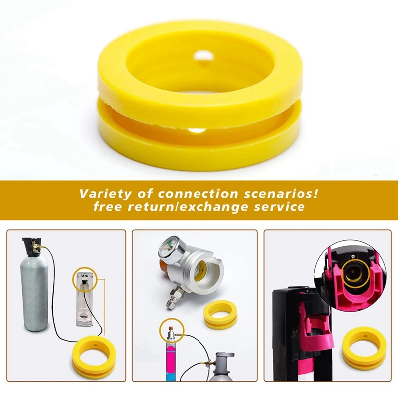 O Rings Soda Machine Co2 Cylinder Exchange Carbonator Gaskets 15Pcs, Gaskets Ring For New Soda Maker & Pink Cylinder