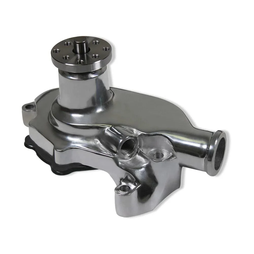 High Volume Water Pump Short Polished Aluminum For SB For Chevy 283 350 V8 55-85 Automotive Accessories