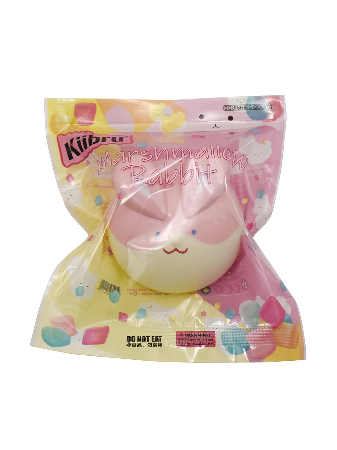 

Игрушка-антистресс Kiibru «Кролик из сахарной ваты» с медленным восстановлением формы, надувная, креативная, для всех возрастов