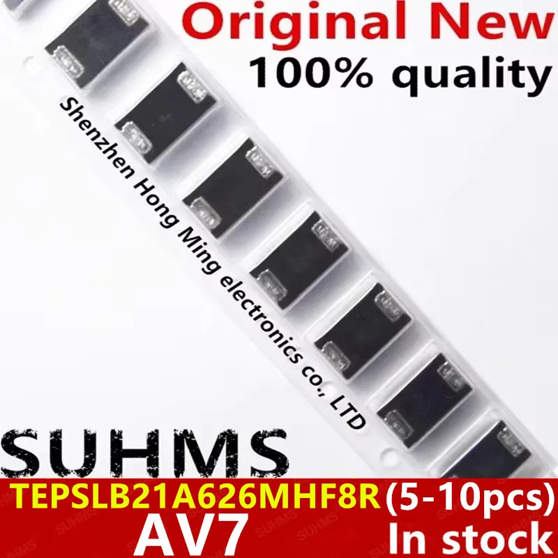 (5-10piece)100% New TEPSLB21A626MHF8R 62UF/11V AV7