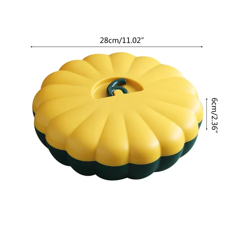 Pumpkin Candy Storage Box with Toothstick Holder Chocolate Candy Cookies Case