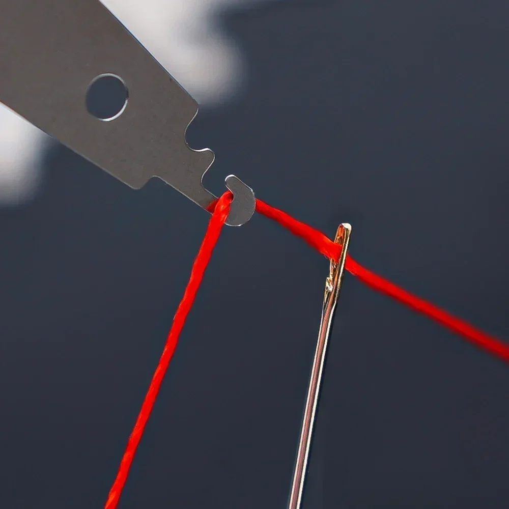 10/50PCS Metal Large Eye Needle Threaders Embroidery Cross Stitch Threading Tools DIY Needlework Cross Embroidery Accessories