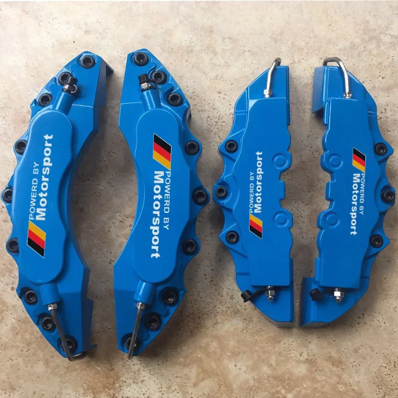 

KUNBABY Универсальный 4 или 2 шт. Крышка тормозного суппорта из АБС-пластика с силовыми двигателями M, спортивная наклейка с логотипом для передней и задней части