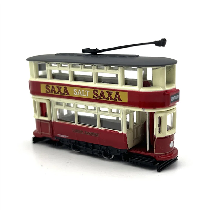 1:148 Scale Diecast Alloy Urban Public Transportation Bus Model Classic Toys Adult Collectible Gift Souvenir Static Display