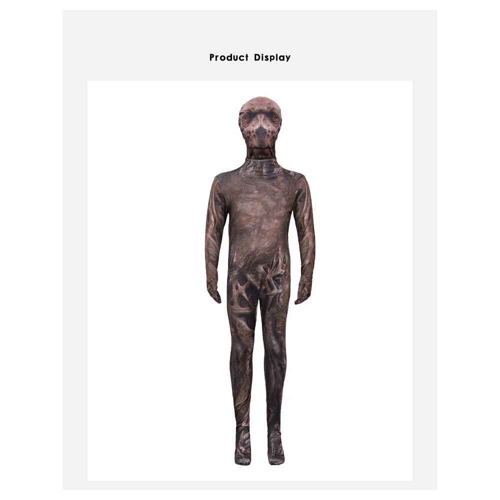 غريب الأشياء الموسم 4 Vecna تأثيري حلي قناع Zentai ملابس موحدة بذلة Catsuit الكبار الاطفال ارتداءها حفلة الهالوين