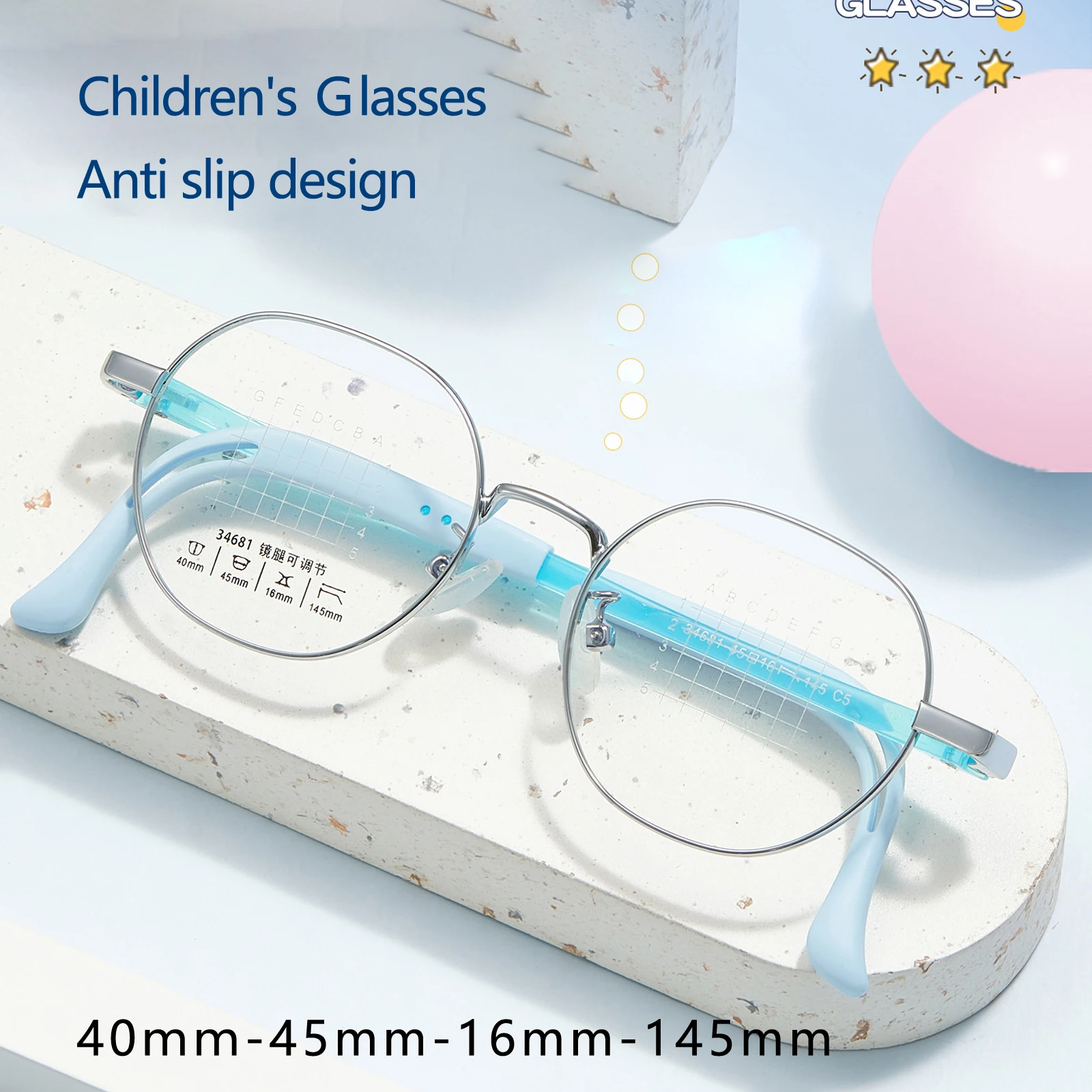 

New Non-slip Children's Spectacles Round Silicone Comfortable Optical Prescription Eyeglasses Frames Boys' Girls Student Glasses