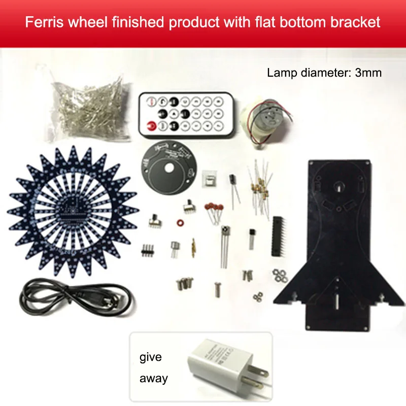 ReYeBu Ferris Wheel LED Bluetooth Speaker DIY Kit 8