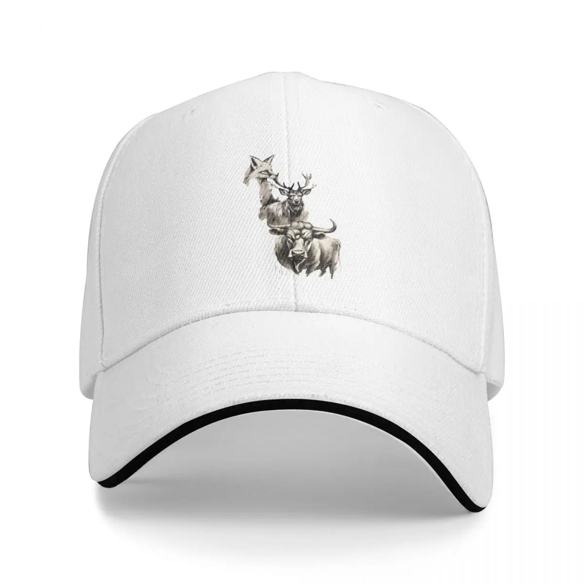 Stag Vixen and Bull Ink Baseball Cap Trucker Cap sun hat fishing hat Mens Caps Women's