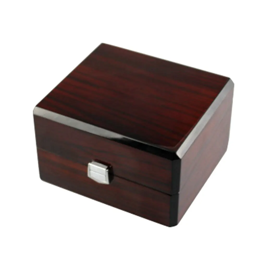 Wooden Watch Case Luxury Storage Box Removable Pillow Business Personal Use Display Organizer Aluminum Alloy Latch Lock