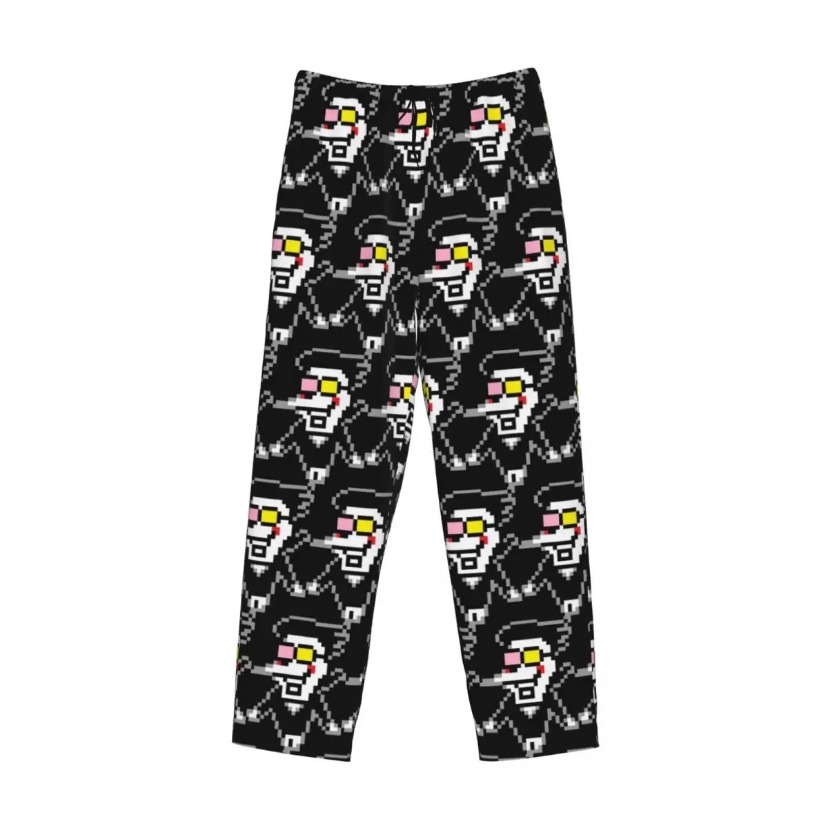 Custom Deltarune Chapter 2 Spamto Pajama Pants Men Sleepwear Sleep Lounge Bottoms with Pockets