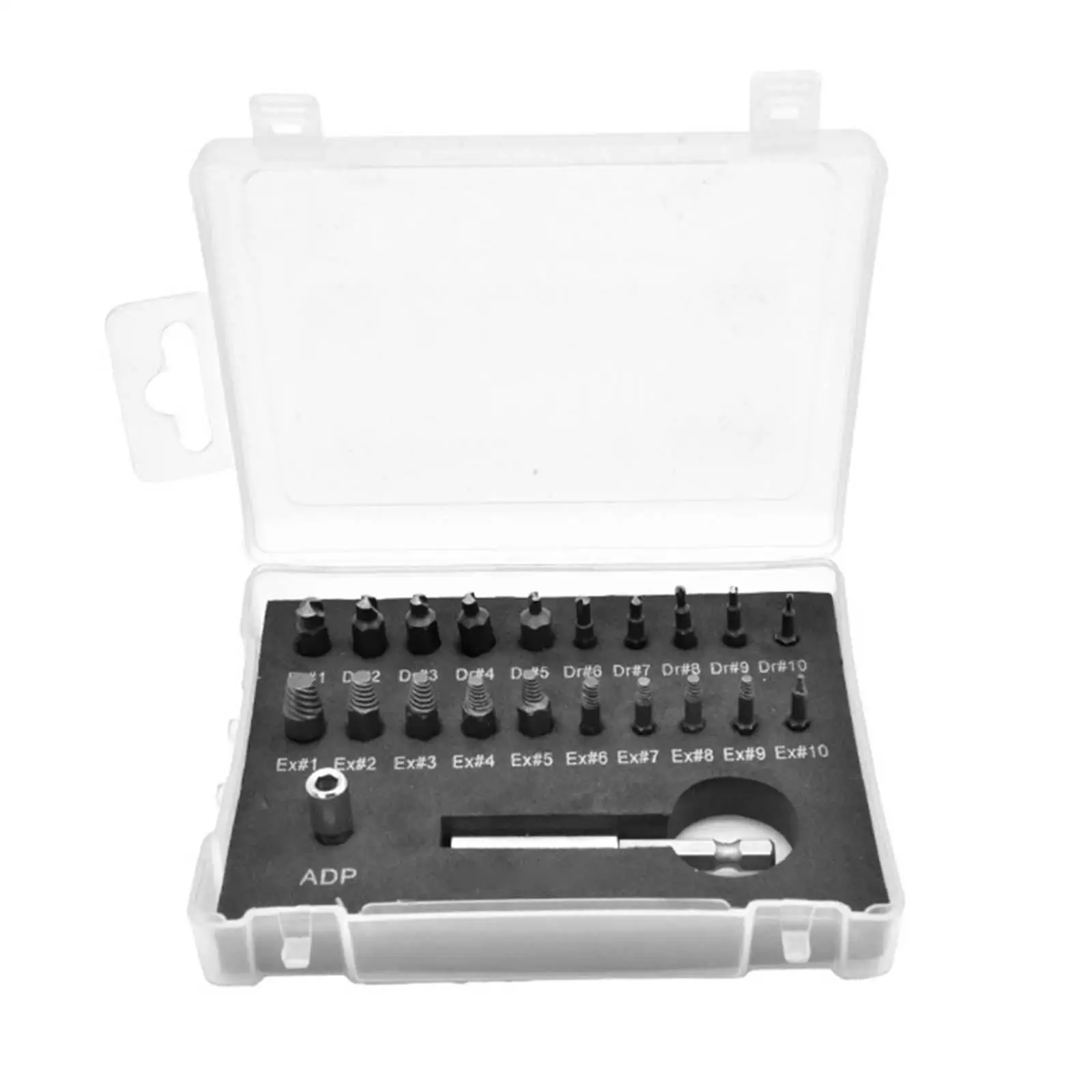 22Pcs Damaged Screw Extractor Set with Storage Box for Home DIY Use Sturdy