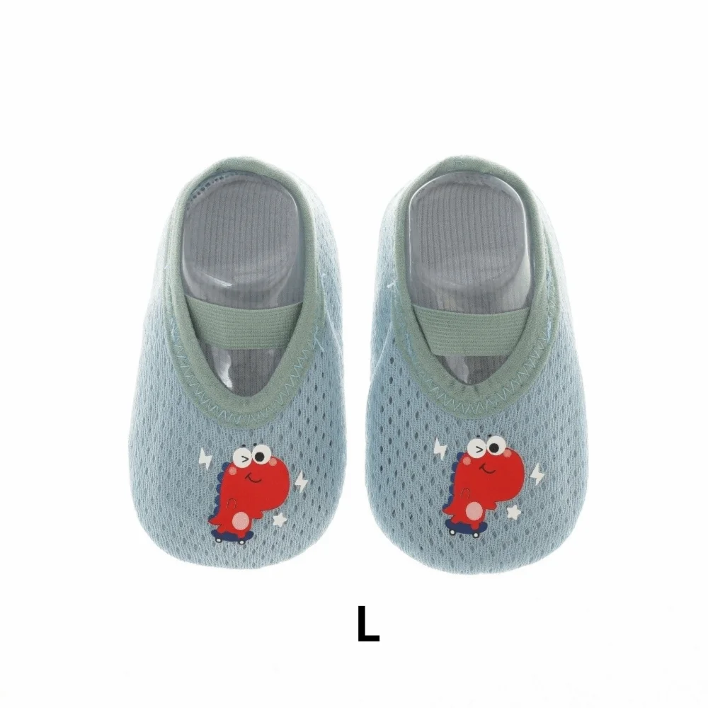 Cartoon Anti-slip Baby Floor Shoes Soft Sole Breathable Baby Shoes Summer Mesh Barefoot Shoes Home Floor