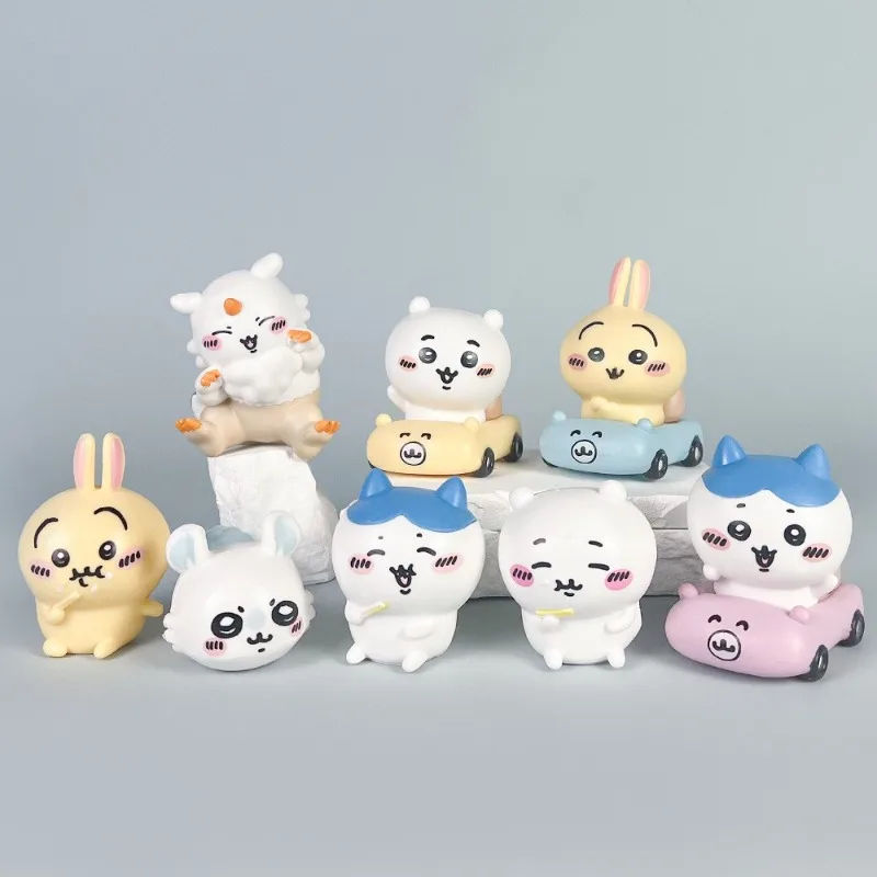 Trendy Figurines Hachiware Usagi Cartoonish Cute Car Interior Small Decorative Item Tabletop Decoration view 2