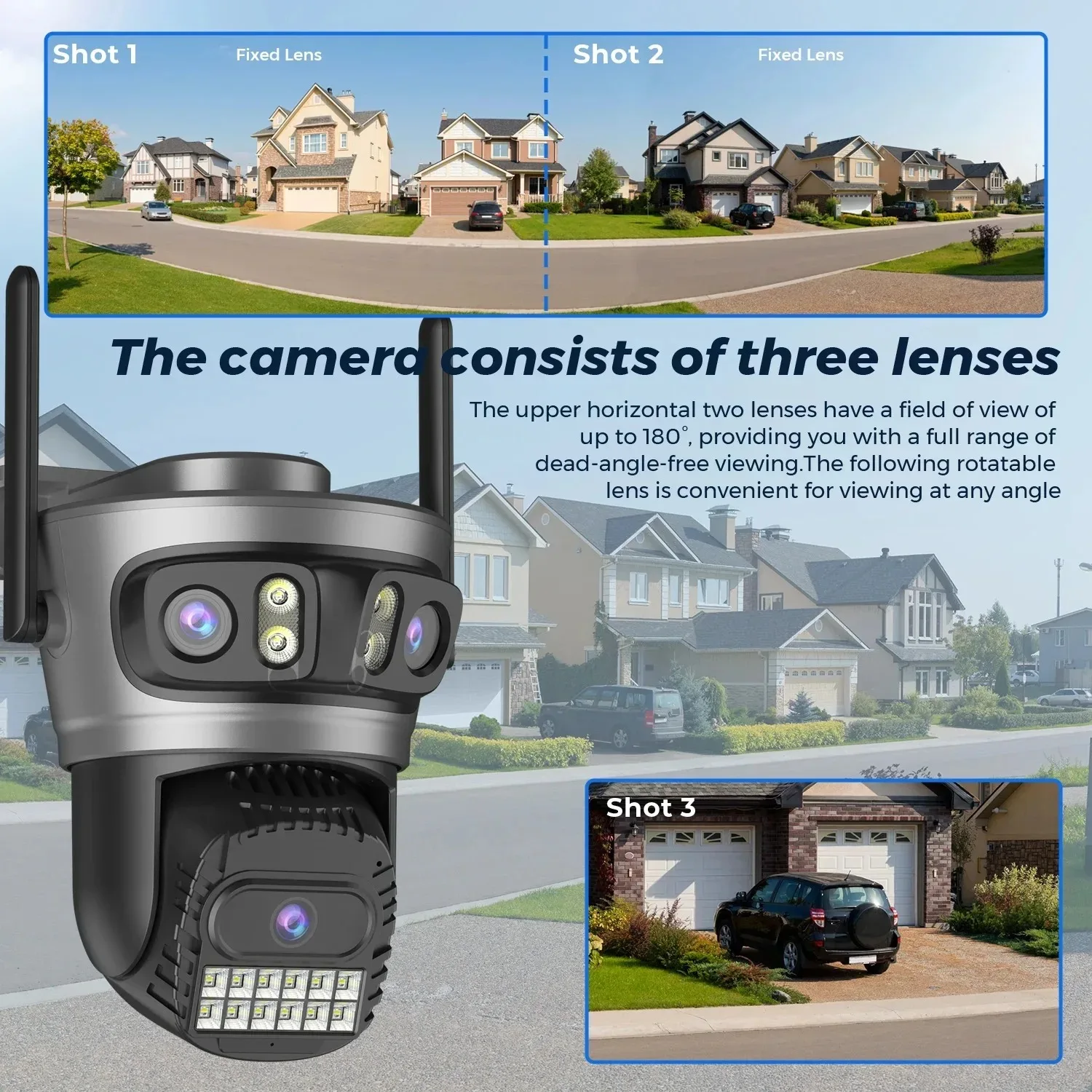 O-Kam Pro 15MP WLAN-Außenkamera mit automatischer Verfolgung, mehreren Bildschirmen, 5-fachem Digitalzoom, PTZ-Funktion, Sicherheits-CCTV-Überwachung – Detail 4
