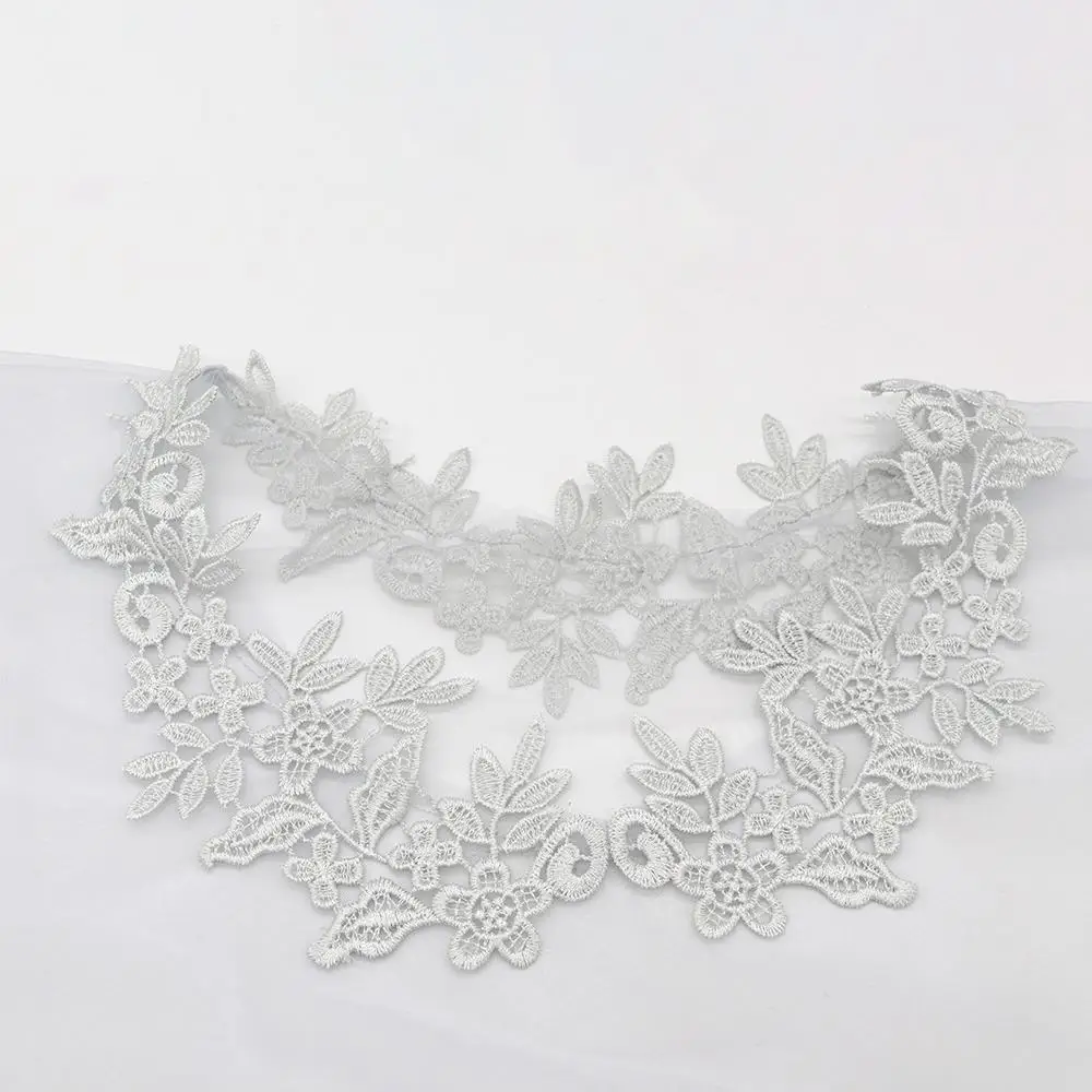 Wedding Accessories Evening Party Capes Dress Capes Short Wrap Women Wraps Bridal Wedding Capes Lace Flower Shawl Transparent view 2