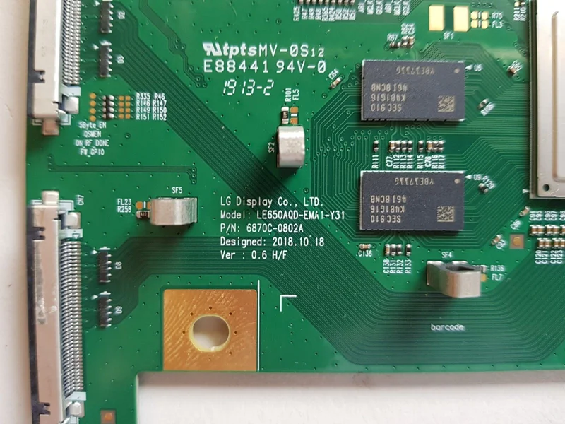 6870C-0802A LE650AQD-EMA1-Y31 T-con Board for LG 65'' OLED55C9AUA