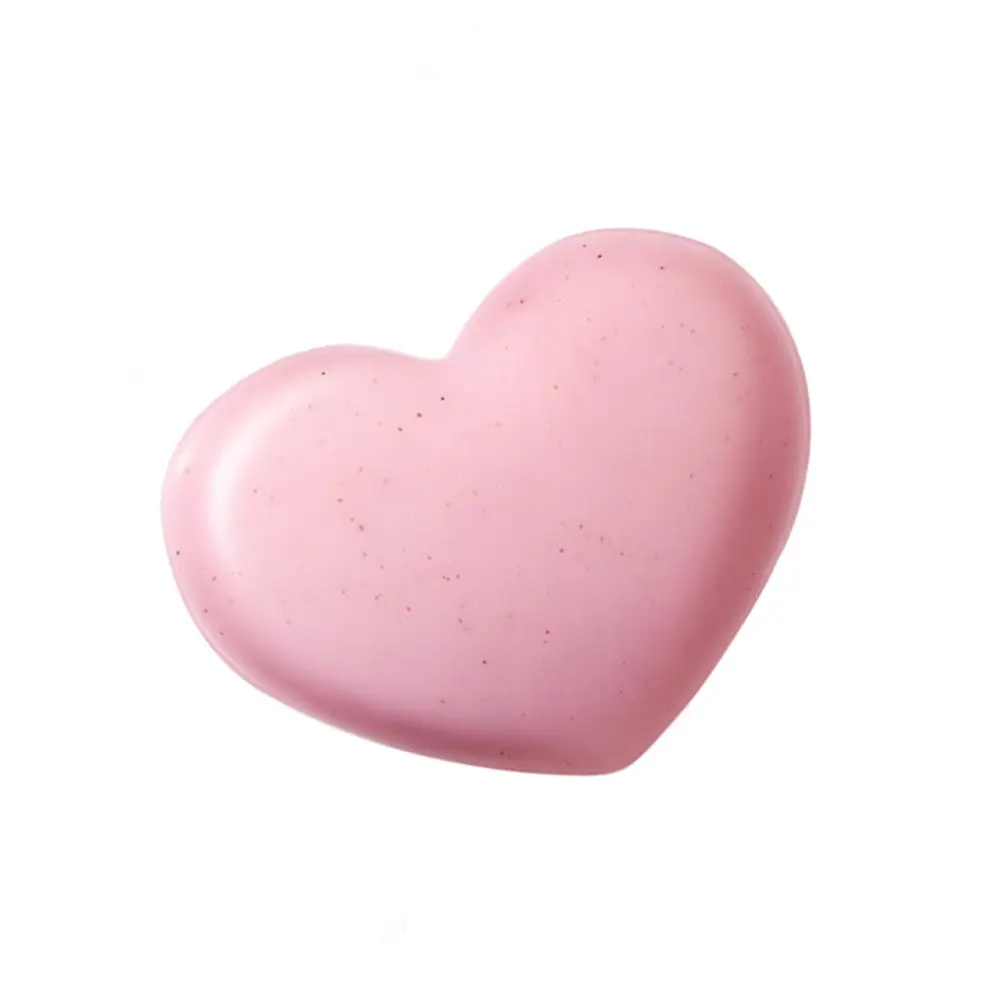 Handmade Heart Shaped Soap for Gentle Skin Cleansing Exfoliating Melanin Removal Smooth Fragrance Bath Gift
