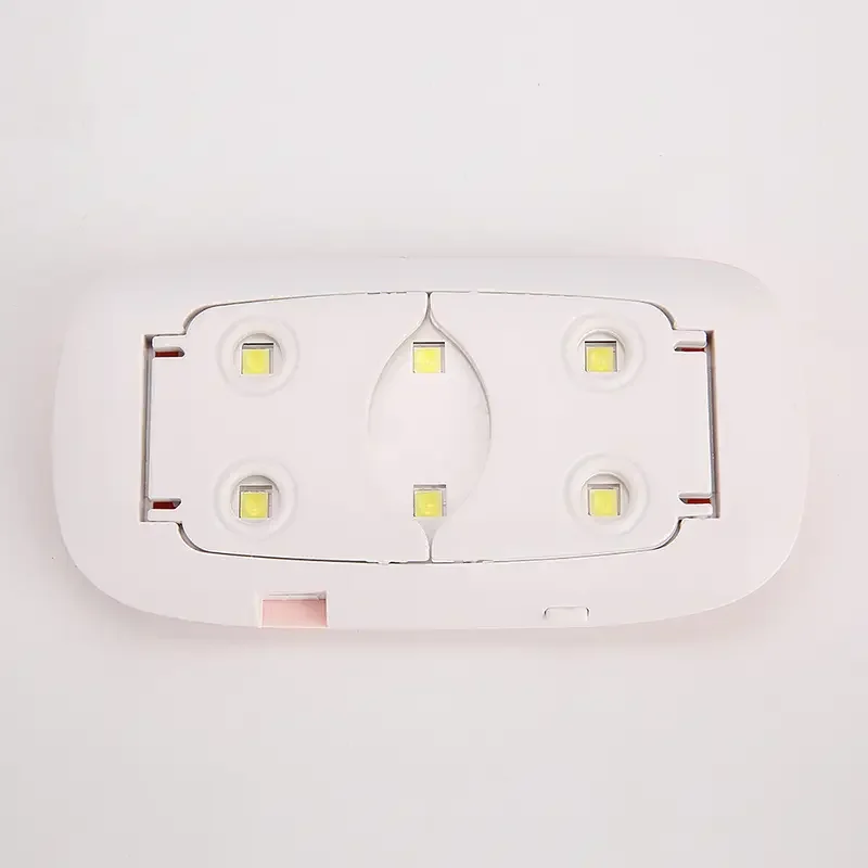 Mini máquina secadora de uñas de 6W, lámpara de manicura UV portátil de 6 LED, lámpara de uñas para uso doméstico con cable USB