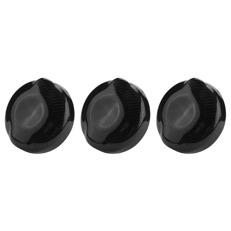 3X For Mini Cooper S JCW F55 F56 F57 2014-2020 Dry Carbon Fiber Gas Tank Fuel Tank Cap Cover Accessories