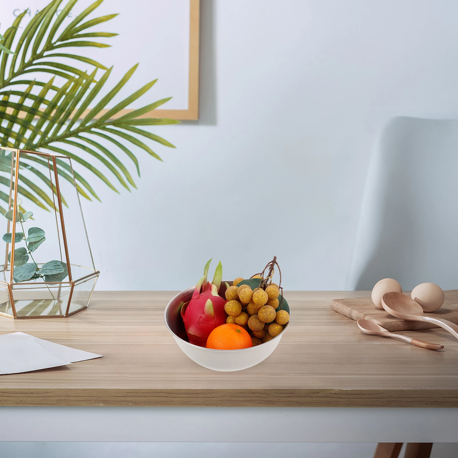 

s Stainless Steel Cooking Basin Food Grade Kitchen Mixing Bowl Large Capacity Salad Prep Ramen Noodle Container Microwave Bowl